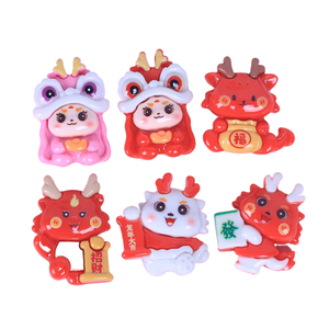 Accesorios Festivos <span class=keywords><strong>de</strong></span> Dragón <span class=keywords><strong>de</strong></span> Año Nuevo, Clips para el Cabello <span class=keywords><strong>de</strong></span> Gel DIY, Bandas para el Cabello, Fundas para Teléfono, Parches <span class=keywords><strong>de</strong></span> Resina Decorativos - Product Image 2