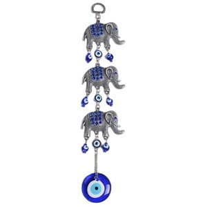 Colgante de pared con elefantes, Ojo Azul turco de <span class=keywords><strong>11</strong></span>,2 pulgadas, decoración <span class=keywords><strong>del</strong></span> hogar, gran oferta - Product Image 1