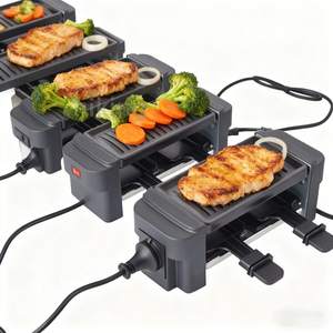 4 appareils Barbecue électrique d'intérieur sans fumée Mini 2 personnes Barbecue électrique antiadhésif détachable pour 2 personnes - Product Image 2