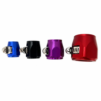 Collier de serrage en aluminium pour l'industrie générale, type barillet, coloré, AN4 AN6 AN8 AN10 AN12, fixation à vis norme ISO, OEM ODM personnalisé