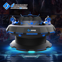 9D VR UFO Simulator Equipment 360 Rotación Máquina de juego de realidad virtual Experiencia de entretenimiento mejorada