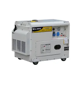 Generador portátil de 5500W, silencioso, pequeño, diésel, 220 voltios