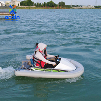 Équipement d'amusement aquatique commercial, kart aquatique gonflable pour une personne, bateau électrique, mini jet ski portable