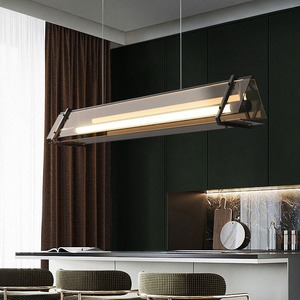 Nordic Minimalist Designer Long Glass Pendant <b>Light</b> Luxury Creative Artistic <b>Dining</b> Table for Restaurant Coffee Shop Chandelier - Product Image 4