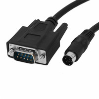 Cable de programación RS232 dB9 hembra a 8 pines Mini DIN macho