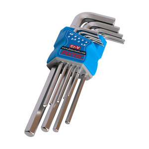 Juego de Llaves Allen Hexagonales FIXTEC de 9 Piezas con Longitud Media FHHK0019 - Product Image 1