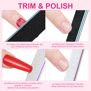 Formes d'ongles en plastique professionnelles <span class=keywords><strong>pince</strong></span> de <span class=keywords><strong>manucure</strong></span> poussoir à cuticules lime à ongles nettoyage des ongles ensemble de brosses plates - Product Image 5