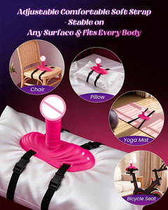 Vibratore per Punto G, Clitoride e Anale, Macchina del Sesso per Coppie con Controllo Remoto APP, Dildo Vibrante con Cinturino per Seduta e Spinta - Product Image 5