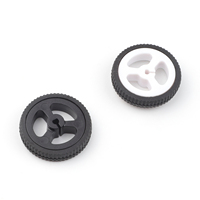 ZJ327 3PI MiniQ Trolley con motor N20 y rueda de goma de 34mm Programador de paquete SMD Tipo 34*7 Disco de código
