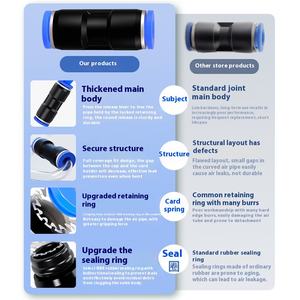 Connecteur rapide de tuyau d'air en PU <span class=keywords><strong>joint</strong></span> bout à bout en plastique droit pneumatique pour raccords 4/5/6/8/10/12/14/16 - Product Image 3