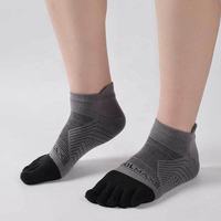 Chaussettes de sport athlétiques Coolmax anti-bactériennes à séchage rapide pour marathon et trail, 5 doigts, pour femmes et hommes, vente en gros