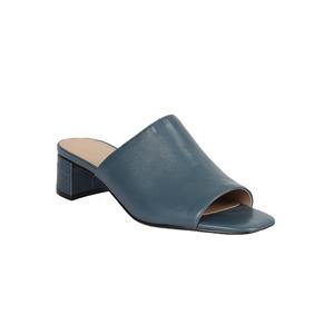 <span class=keywords><strong>Mules</strong></span> <span class=keywords><strong>en</strong></span> <span class=keywords><strong>cuir</strong></span> personnalisables pour femmes chaussures sandales à talons épais bas dos ouvert Peep Toe carré bloc talon printemps été - Product Image 1