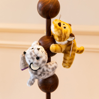 Aimant de réfrigérateur en peluche Kawaii Safari Animal avec aimant interne puissant et fausse fourrure douce pour la décoration de la cuisine