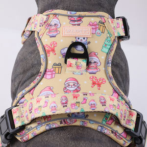 2025アンチプルオックスフォード犬ハーネス新しいデザイナー簡単ウォーキングコントロール大型ペットベストハーネス夜の安全性 - Product Image 2