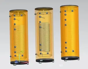 100L ~ 1000LバッファータンクホットDHWタンク蓄熱ヒートポンプ家庭用温水タンクコイル付き