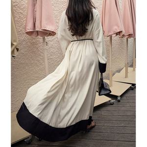 Nuevo Vestido Maxi de Manga Larga para Mujer, Cuello Camisero, Corte Entallado, Suave, de Alta Calidad - Product Image 2