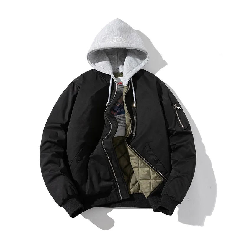 Зимняя бейсбольная куртка на заказ, мужская куртка-бомбер