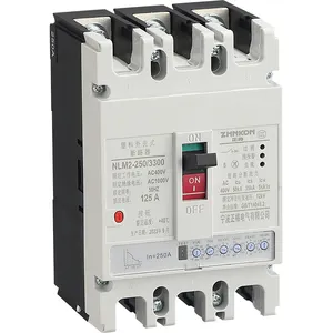 CQC Less than 100mm Arc 50Hz 60Hz 3p 4p AC 400V 32A 63A 125A Electric Circuit Breakers Moulded MCCB Molded Case Circuit Breaker