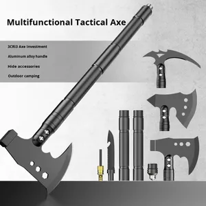 Hacha Plegable Multifuncional Portátil, Herramienta Táctica de Supervivencia para Camping, Senderismo y Emergencias, Aleación de Aluminio - Product Image 2
