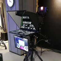 Teleprompter de Doble Pantalla de 24 Pulgadas, Monitor para Entrevistas en Estudio, Transmisión en Vivo, para Laptop y PC, Gran Venta