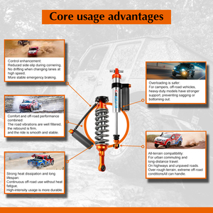 Kit de Elevación con Amortiguadores de Nitrógeno para Volkswagen Touareg <span class=keywords><strong>CR7</strong></span> 7P Todoterreno con Compresión y Rebote Precisos y Ajustables - Product Image 5