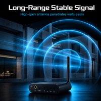 Casque sans fil RF/UHF - Système de soirée disco silencieuse multi-utilisateurs avec audio longue portée et faible latence en mode double ENC/ANC