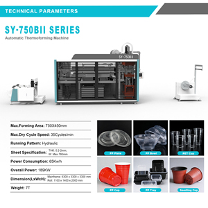 High Speed Disposable PET <strong>Cup</strong> Making <strong>Machines</strong> Plastic Coffe <strong>Cup</strong> Thermoforming Making <strong>Machine</strong> - Product Image 3