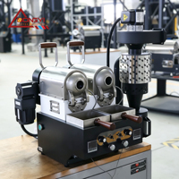 DONGYI Dubbele Trommel 200g Koffie Sample Rooster Kleine Serie Koffiebonen Roostermachine Elektrische/Gas Verwarming Koelplaat 220-240V