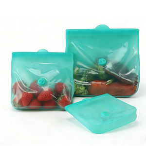 Silicone Food Storage Bags Small Medium Large <b>Set</b> <b>Microwave</b> Safe For Grains Vegetables Fruits Kitchen Use - Product Image 5