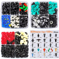 925 pièces Auto attache et Clip voiture en plastique Push retenue panneau de porte garniture Clips et Auto carrosserie pare-chocs Rivet attaches garde-boue OEM