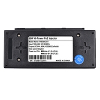 Injecteur PoE actif SDAPO PSE60G-BT 60W, entrée 100-240VAC pour adaptateur WiFi de point d'accès