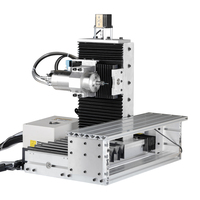 Enrutador CNC para Madera y Metal, Máquina de Corte CNC de 3 Ejes, Mini Enrutador CNC de 4 Ejes para Tallado de Madera en 3D con Eje Rotatorio Lateral