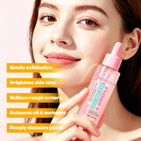 Ampoule Exfoliante Clarifiante et Raffinant les Pores, Contrôle du Sébum, à l'Extrait de Malt et à l'Acide Salicylique pour Peaux Grasses (Vente en Gros)
