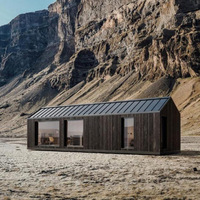 Maison mobile de luxe entièrement meublée, pliable, à construction rapide, toit triangulaire, pièces modulaires préfabriquées en acier, maison écologique à faible teneur en carbone