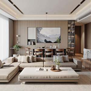 Muebles de Madera Modernos y Contemporáneos, Mueble de TV Personalizado, Librería de Almacenamiento para Sala de Estar, Comedor, Diseño que Ahorra Espacio - Product Image 1