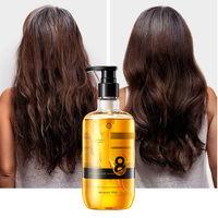 Sampo Ginseng Label pribadi, pertumbuhan rambut organik alami Anti rambut rontok perbaikan rambut rusak kering pelembab 350ml