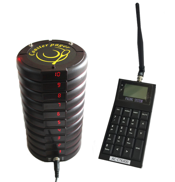 Long Range Restaurant Service Device Wireless Order Buzzer for Spain