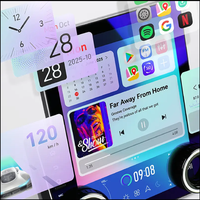Autoradio GPS Navigation Lecteur Multimédia 9,7 Pouces avec Écran Tactile, Réseau 4G+WiFi, Connexion Carte SD