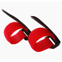 Attaches-câbles auto-adhésifs élastiques personnalisables réutilisables, écologiques, avec boucle réglable, 100% nylon, adhésif puissant