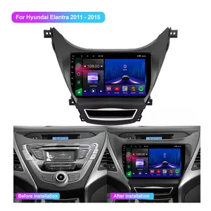 Jmance-Автомобильная GPS-навигация Двойной DIN Стерео Carplay, Android Auto, 9 дюймов, подходит для Hyundai Elantra 5, 2011, 2012, 2013, 2014, 2015