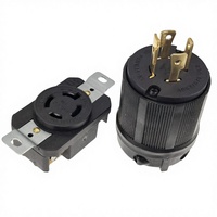 NEMA-Conector industrial con cable de 30A para EE. UU., conector tripolar de América, macho, hembra, enchufe bloqueado antiholgado