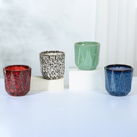 Pots à bonsaï en céramique de forme cylindrique émaillés fabriqués en Chine, plantes vertes en carton pour la décoration de la maison, fournitures de jardinage pour hôtels