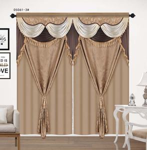 Rideaux de luxe en jacquard 100% polyester à occultation élevée, sur mesure, pour salon - Product Image 3