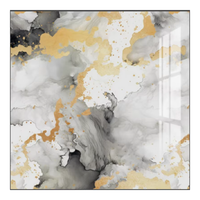 Autocollant moderne en marbre pour carreaux de papier peint Panneau en mousse imperméable pour cuisine et salon Vente à chaud Panneau mural lavable autocollant pelable