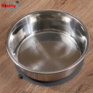 Mangkuk Hewan Peliharaan Ramah Lingkungan dari Baja Tahan Karat dengan Alas Silikon Anti Selip, Mangkuk Makan Portabel untuk Perjalanan dengan Alas Silikon Anti Selip - Product Image 5