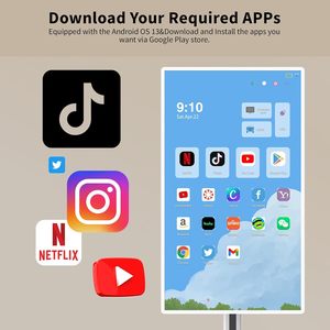 Écran tactile intelligent tout-en-un de 32 pouces, mobile, avec support réglable, système d'exploitation Android, pour la maison, le bureau et un usage commercial - Product Image 6