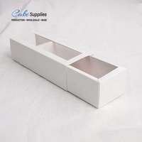 Boîtes à macarons en carton blanc personnalisées, ensemble de boîtes à biscuits en forme de dessin animé pour macarons