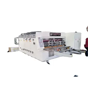 MODEL-1630 mid speed grosir kemasan bergelombang Die Slot kertas Flexo mesin cetak tinta dengan stacker/die cutter