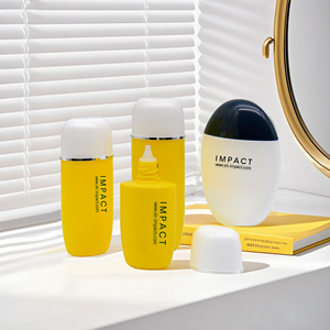 Chai kem chống nắng <span class=keywords><strong>mini</strong></span> du lịch 40ml 50ml 60ml, dụng cụ thoa kem chống nắng, chai nhựa PE, chai kem BB - Product Image 1