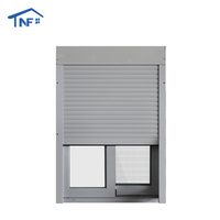 NF design contemporain balcon extérieur fenêtre coulissante en verre d'aluminium avec persiennes